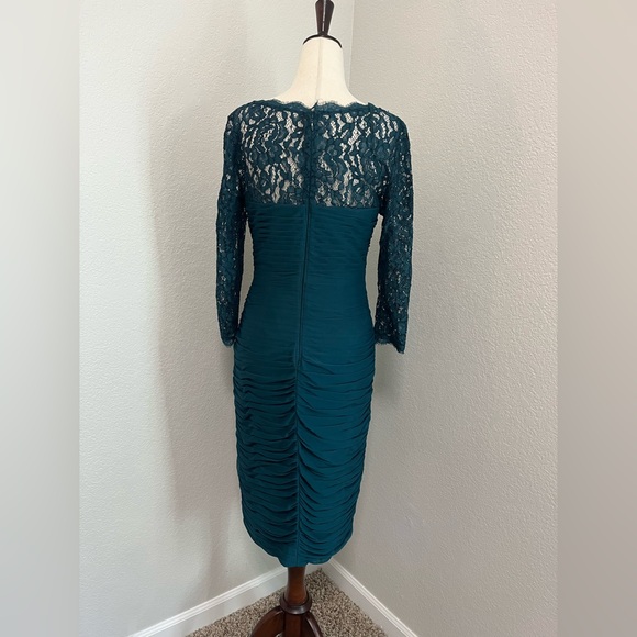 Adrianna Papell Deep Teal Lace Dress - Picture 5 of 9